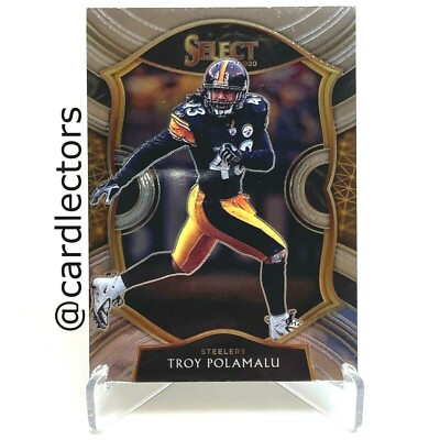 2020 Panini Select Football TROY POLAMALU Concourse Level Base #28 PIT STEELERS