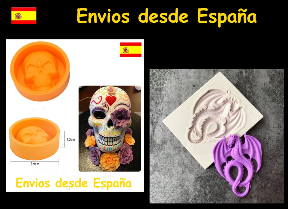 Molde silicona para Fondant, dos modelos (REFERENCIA 0050) - Imagen 1 de 1