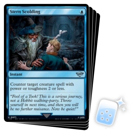 STERN SCOLDING X4 Der Herr der Ringe Magic MTG NEUWERTIG KARTE - Bild 1 von 1