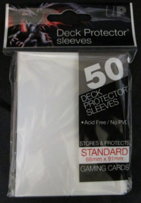 50 Ultra Pro WHITE Standard Size Deck Protector Sleeves Pack MTG FREE SHIPPING!