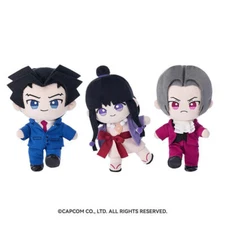 24cm Official Ace Attorney Phoenix Wright Maya Fey Plush Doll Toy posable figure