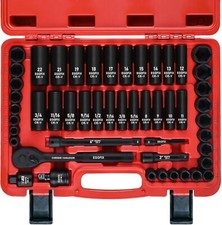 3/8 In 21 or 50 Piece 6 Point Impact Socket R...