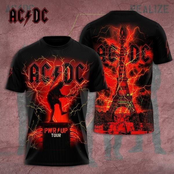 Ac Dc 3D Apparel  Acdc World Tour 2024 3D T Shirt  Concert Merch All Size