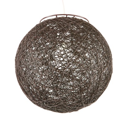 Brilliant Alarik Hemp Woven Sphere Shade 25cm Ceiling Batten Light