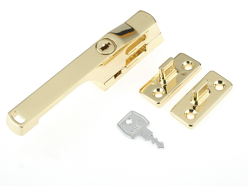 Yale Locks P115PB Bloccabile Finestra Maniglia Ottone Lucidato Finitura