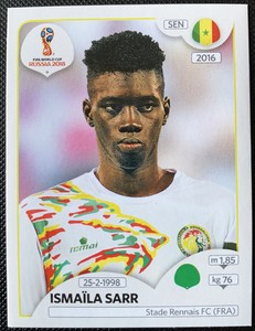18 Panini 18 Fifa World Cup Russia Ismaila Sarr Senegal 630 Ebay 18 Panini 18 Fifa World Cup Russia Ismaila Sarr Senegal 630 Ebay