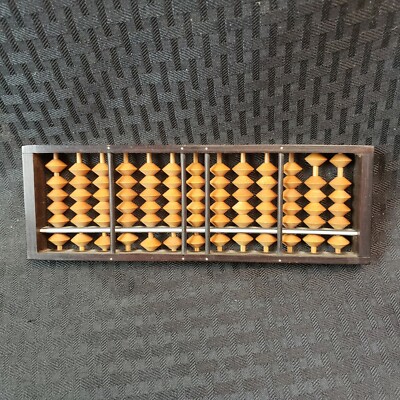 Vintage Japanese Wood Datura Abacus 13 Column 78 Beads
