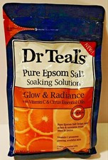 Dr. Teal's Glow  Radiance Vitamin C  Citrus Essential Oils Pure Epsom Salt