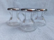 Vtg Mid-Century Nelson Cornelius Hourglass Bauhaus Salt & Pepper Shakers + Extra