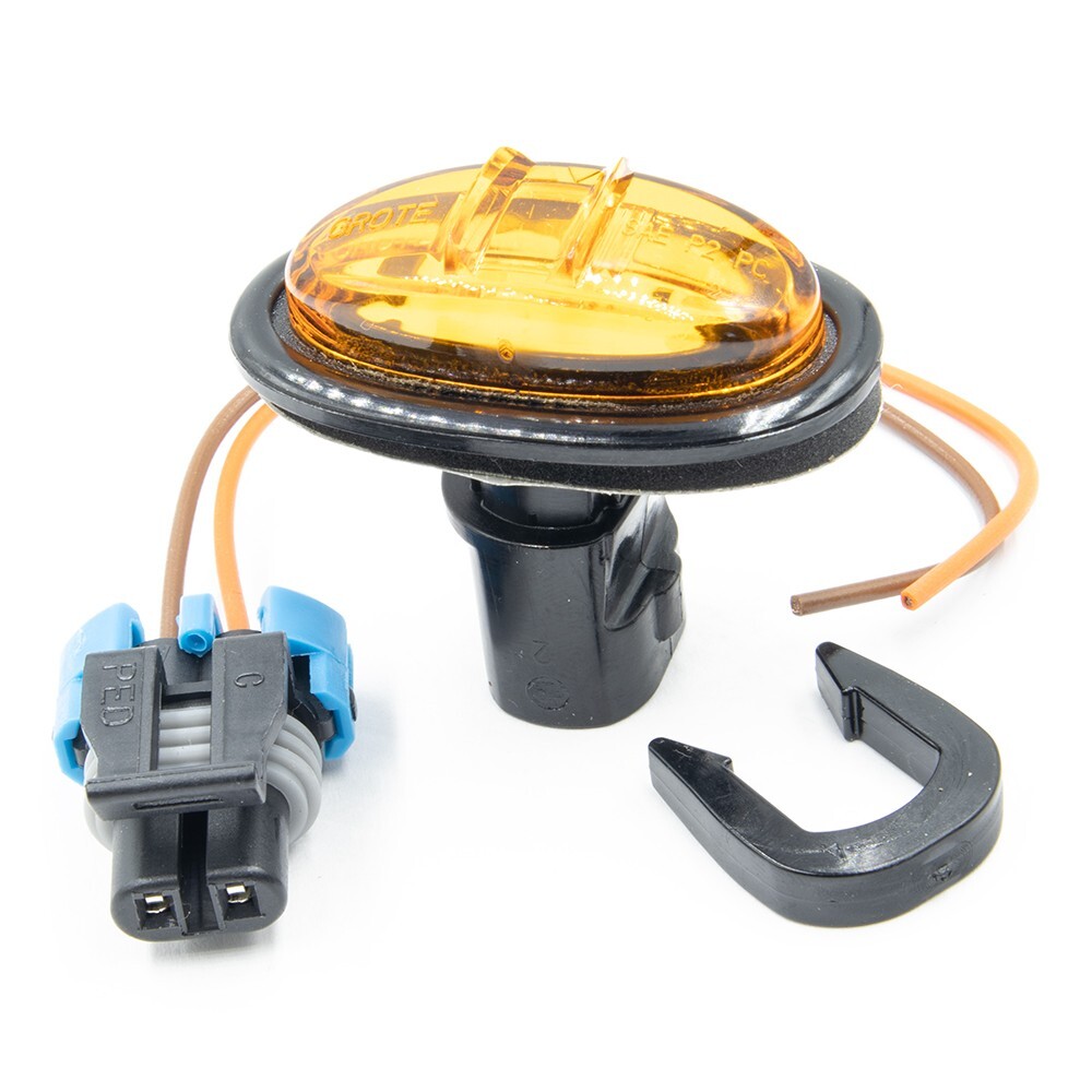 Side ABS light + connector Utility Trailer. -2024. Amber. 45303 | eBay 