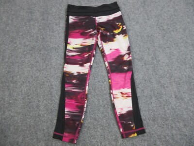 Lululemon Pants Womens Pink Athletic Stretch Compression Leggings 26X24 