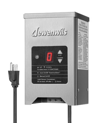 150W Low Voltage Landscape Transformer with Photocell Sensor, 120V AC to 12V/15V