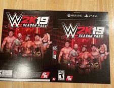 PS4 Game Stop Cover Display Art solo (no gioco) W2K19 Season Pass