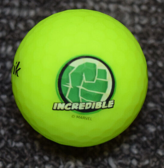 Volvik x Marvel Incredible Hulk FIST Electric Green Neon Golf Ball