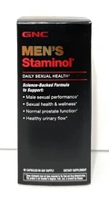 GNC Men's Staminol for Daily Sexual Health - 60 Capsules, 30 Servings - 10/2025