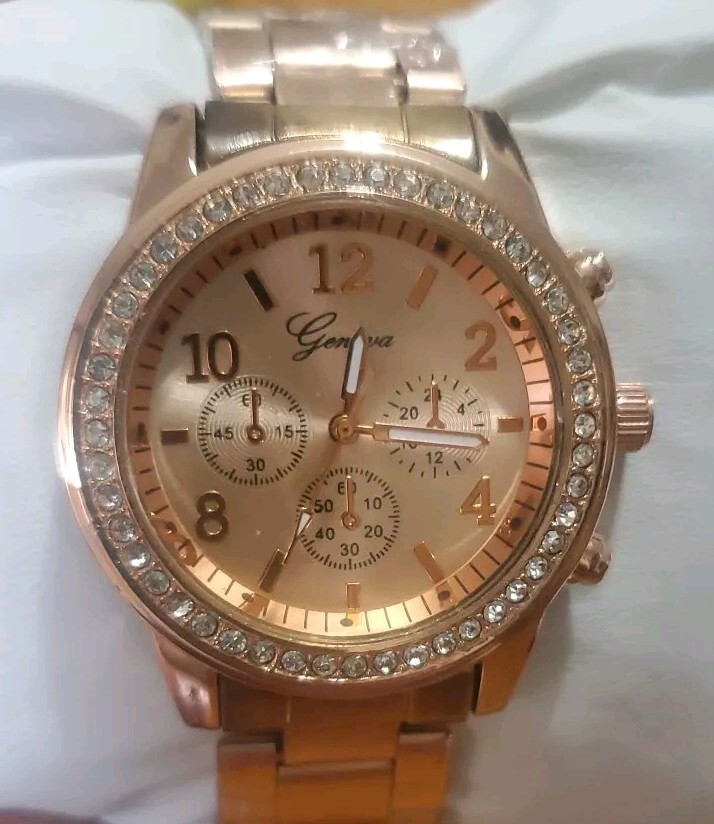 Rose Gold Geneva Ladies Watches Buy Acnos Analog Rose Gold Dial
