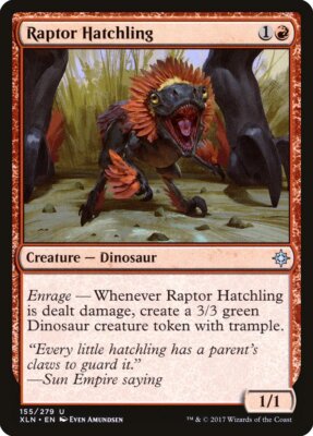 MTG Magic the Gathering Raptor Hatchling (155/317) Ixalan LP | eBay