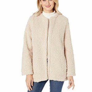 max studio faux fur coat