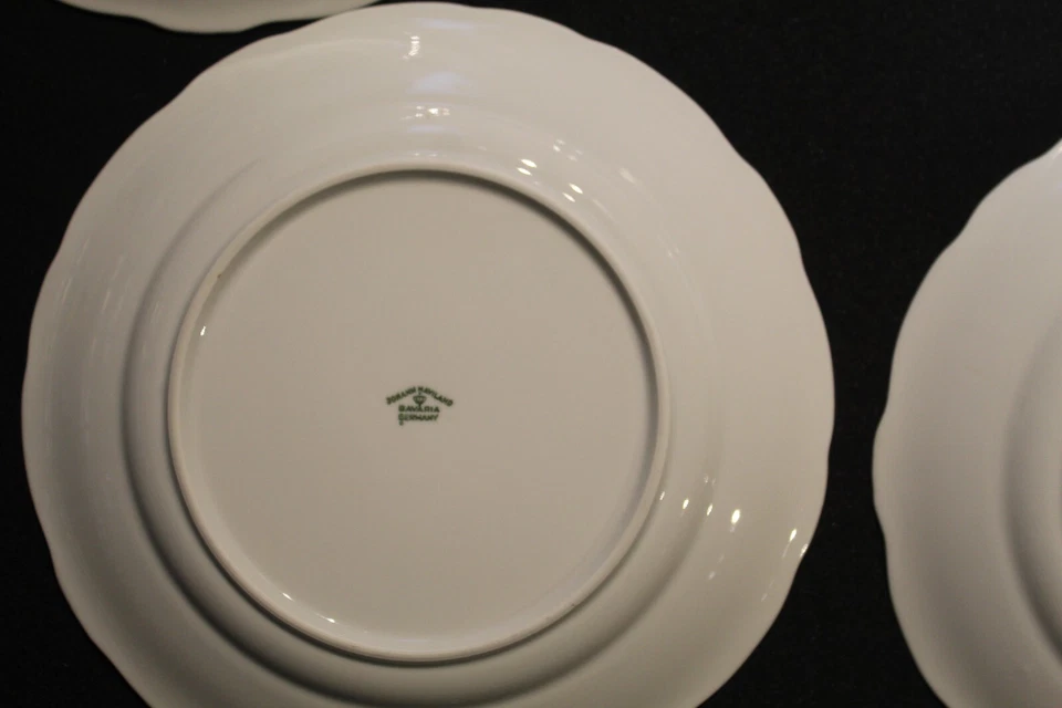 Juego de cinco platos de cena Johann Haviland Blue Guirnalda Baviera Foto 4 de 4