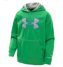 Under Armour Youth Large Fleece Storm Big Logo Hoodie , Astro Green