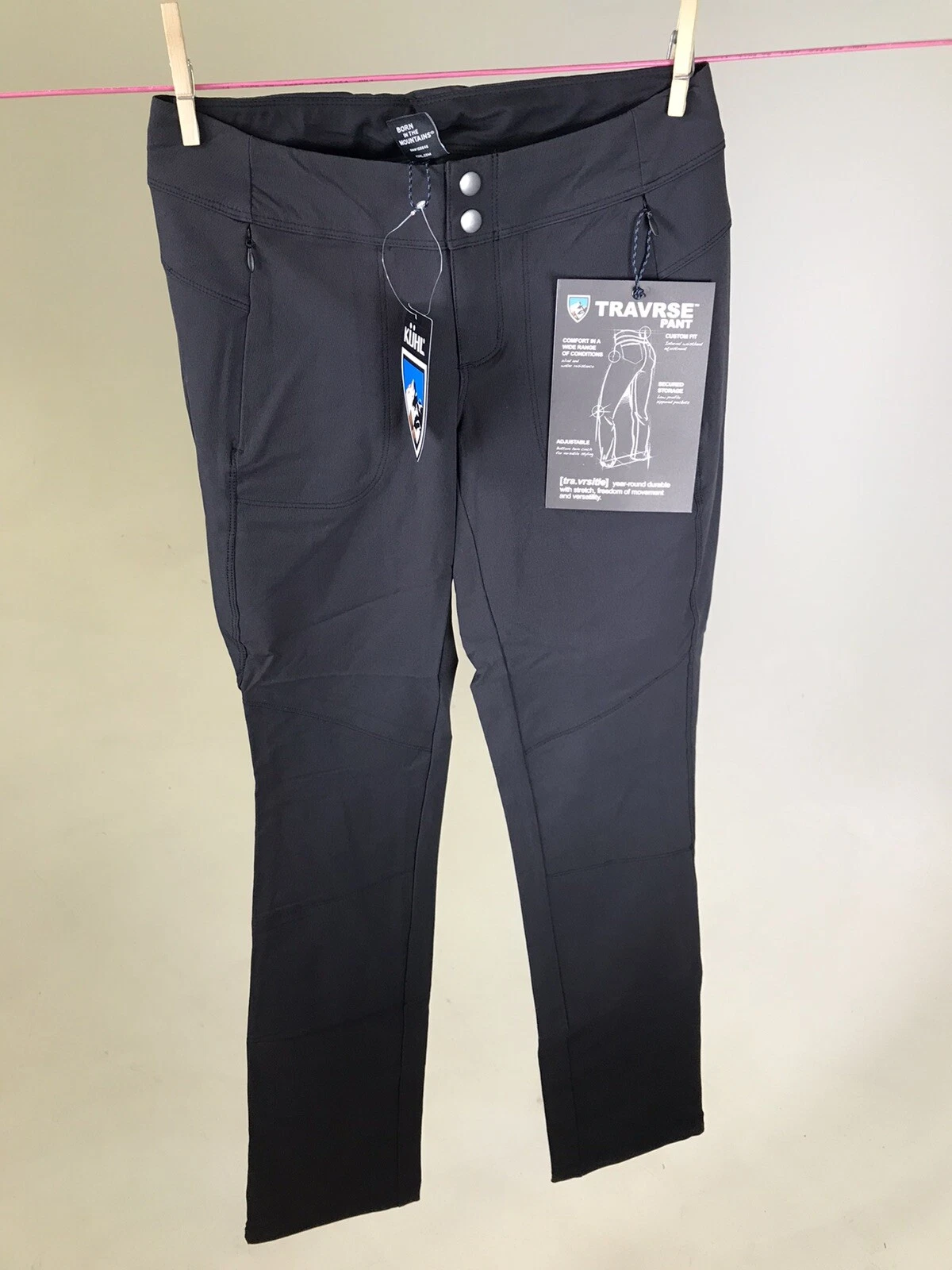 KUHL TRAVRSE Women's Softshell Pants Size 0 x 32" Inseam - Raven/Indigo - NWT!
Opens in a new window