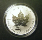 2015 Canada $5 1oz Silver Maple Leaf E=MC2 Privy Mark Reverse Proof Bullion coin