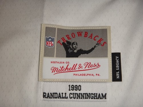 Randall Cunningham 1990 Mitchell & Ness Eagles Throwback Split Legacy Jersey XL - Picture 6 of 8