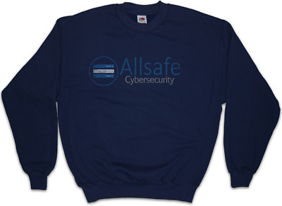 ALLSAFE CYBERSECURITY Sweatshirt Pullover fsociety Hacker Evil E Corp Mr. Robot