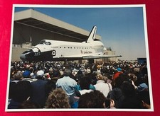 SPACE SHUTTLE ENDEAVOUR NASA CANDID SPECIAL INTEREST COLOR PHOTO BLANK BACK