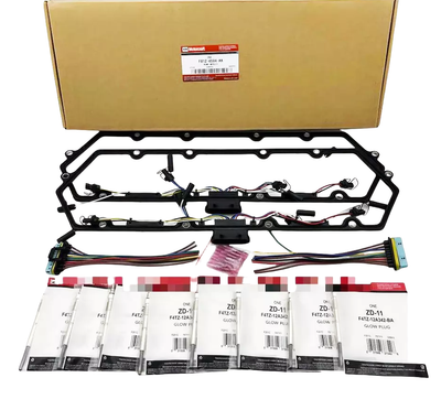 #ad For 98 03 Ford 7.3L Powerstroke Diesel Valve Cover Gaskets Harness amp; 8 Glow Plug $96.00