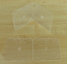 100 New 4mm Slim CD/DVD Poly Cases,Rounded Corner, Super Clear PS09 FREE SHIP