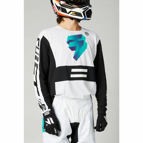 Completo motocross 2021 SHIFT BLACK LABEL UV bianco ultra enduro quad | eBay