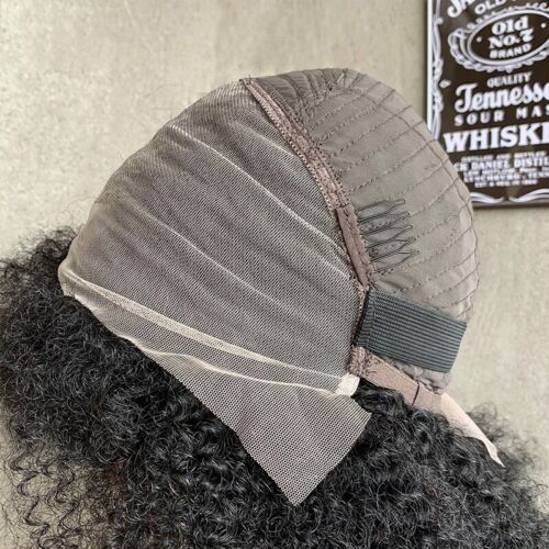 18" Blend Human Hair Afro Kinky Culry Wigs for Black Women 13x4 Lace Front Wigs - Picture 11 of 11