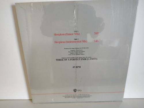 KING CRIMSON - "SLEEPLESS" / SEALED! / WARNER BROTHERS RECORDS 1984 - Picture 2 of 2