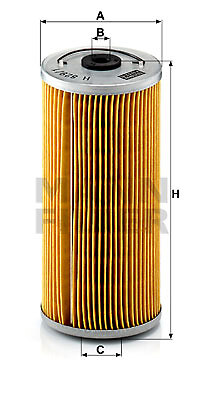 MERCEDES 500 W124 5.0 Oil Filter 91 to 93 M119.974 Mann 0011849125 