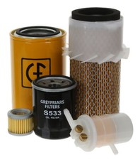 Filter Service Kit for Pel Job EB 14 Mini Excavator  | Engine: Mitsubishi L3E