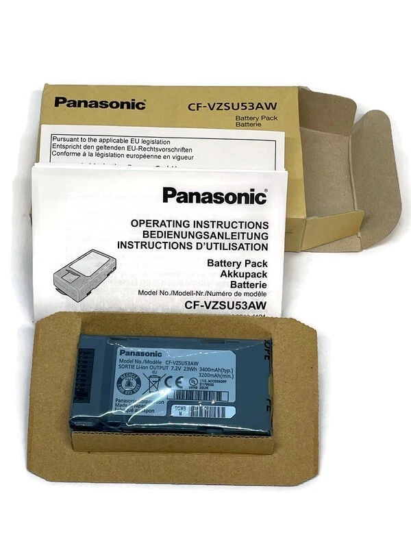 Batería Panasonic CF-VZSU53AW CF-VZSU53W 3400mAh 7.2V 2.9AH 23Wh Foto 2 de 3