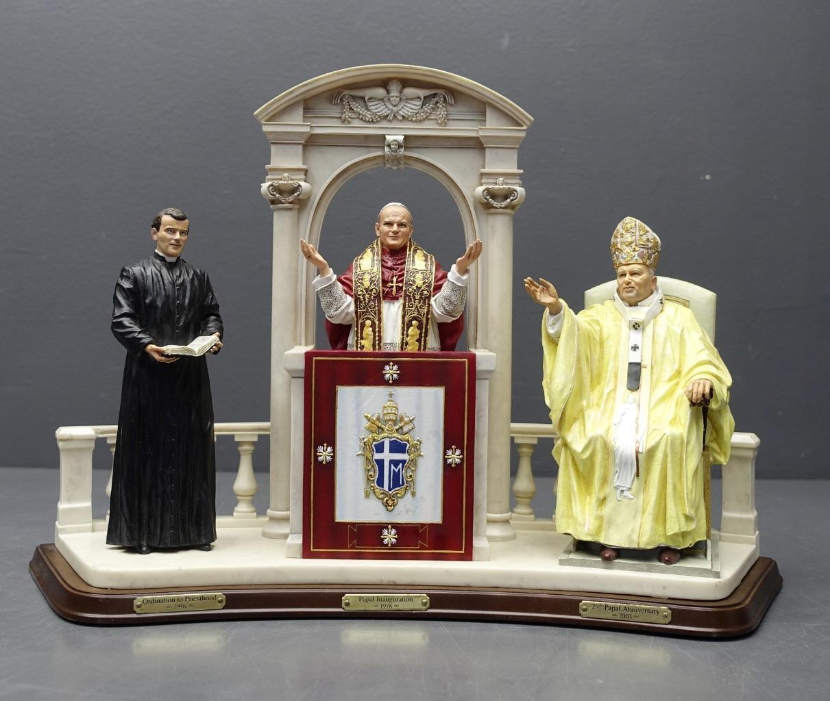 Danbury Mint Pope John Paul II Through The Years Figurine Sculpture Catholic