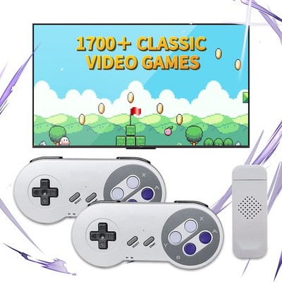 HDMI Retro Game Console Stick Games 2 Wireless Controllers Complete Set