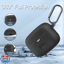 POZCIS for JBL Tune Buds Case Cover, Soft Silicone Protective Earbuds Case Fr...