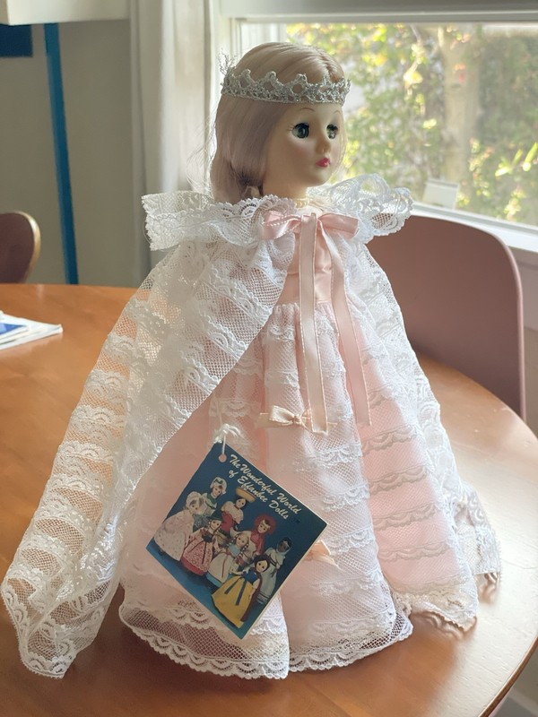 Vintage 1976 Effanbee Cinderella Doll Tagged Storybook Series Pink Lace
