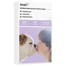 100 Sheets Koala Double Sided Inkjet Glossy Photo Paper Thick 54lb 8.5x14 In