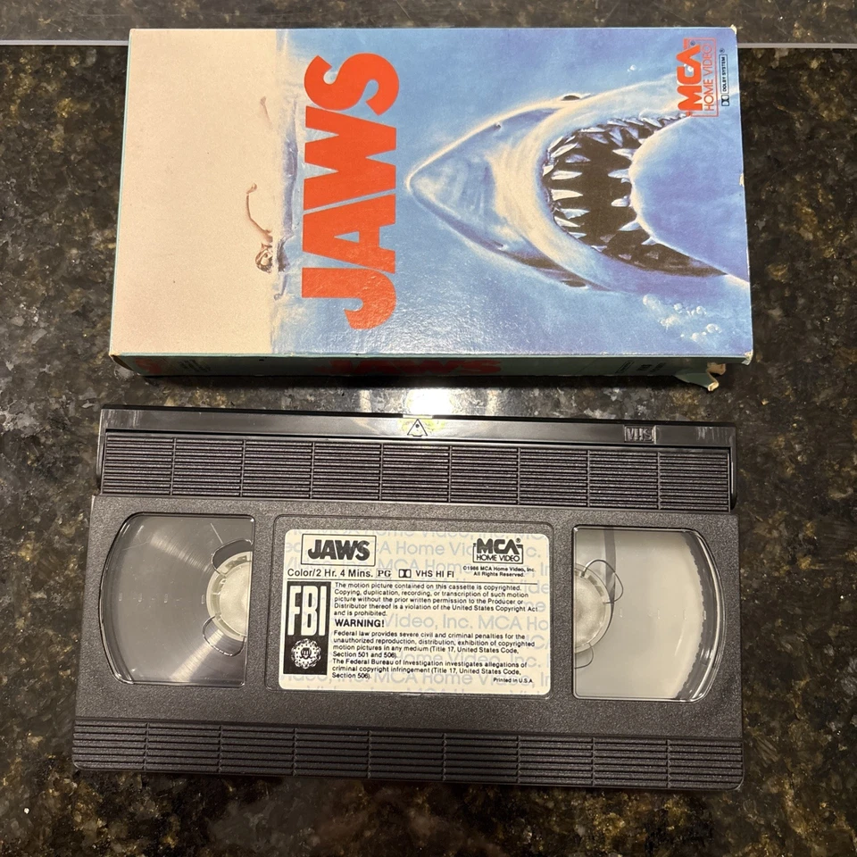 2x Jaws VHS 1983 MCA Home Video Early Print & Sealed Widescreen Edition - Image 4 of 4