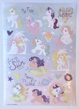 My Little Pony - MLP - Sticker Sheet - HASBRO - Scrapbook Beach Vacation Palm