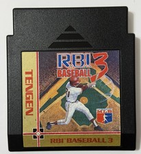 R.B.I. Baseball 3 - Nintendo NES *Tested & Working* Tengen