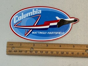 NASA Columbia Space Shuttle Mattingly-Hartsfield Astronauts Sticker