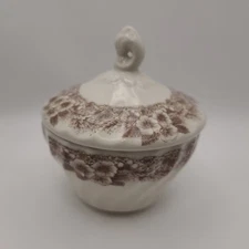 Myott Factory Archive Thanksgiving Sugar Bowl - Romania