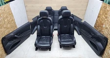 12-18 BMW F12 F13 M6 M Sport Heated Seats & Carbon Door Panels Assy Set Black