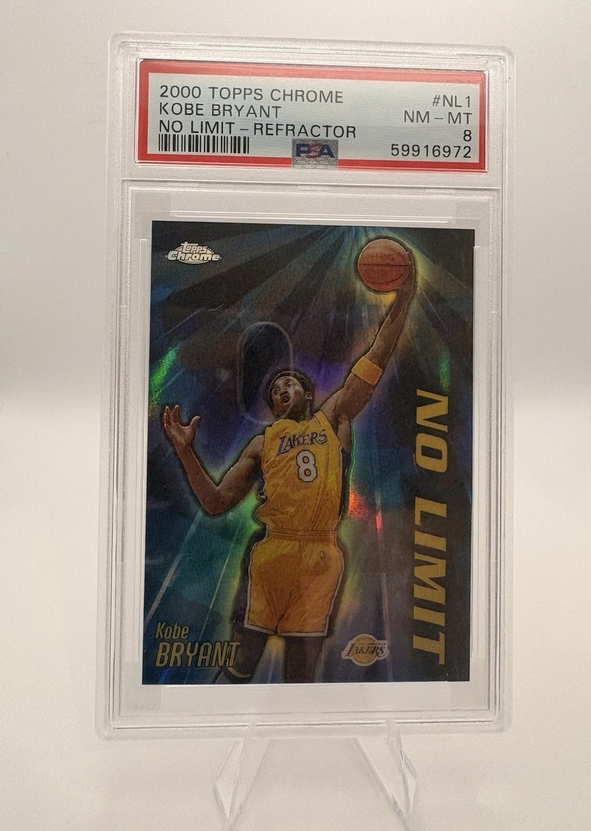その他 2001 Topps Chrome refractor Kobe Bryant 2000-01 Topps Chrome Kobe Bryant No Limit Refractor #NL1 PSA 8
