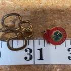 VINTAGE GIRL SCOUTS Lot Of 2 Pins Enamel Be Prepared Trefoil Badge — photo 6